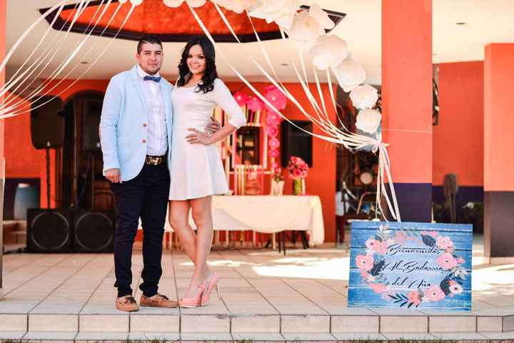Los novios, ya esposos