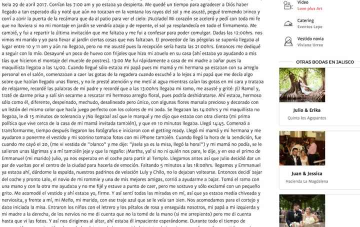 Crónica sin párrafo