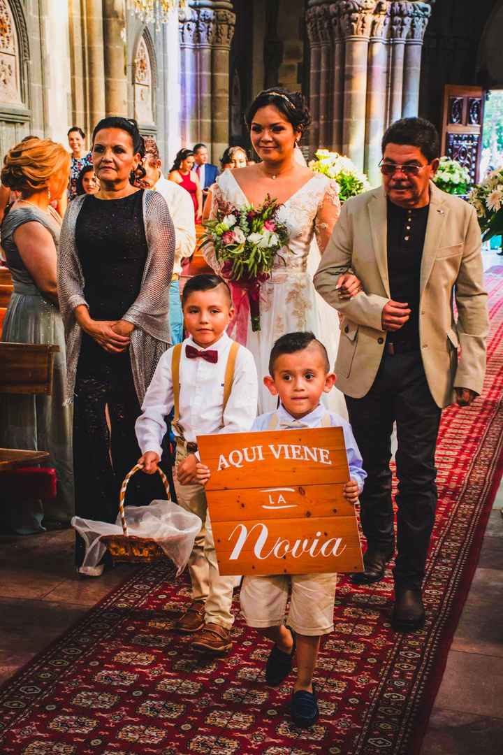Letrero de  boda
