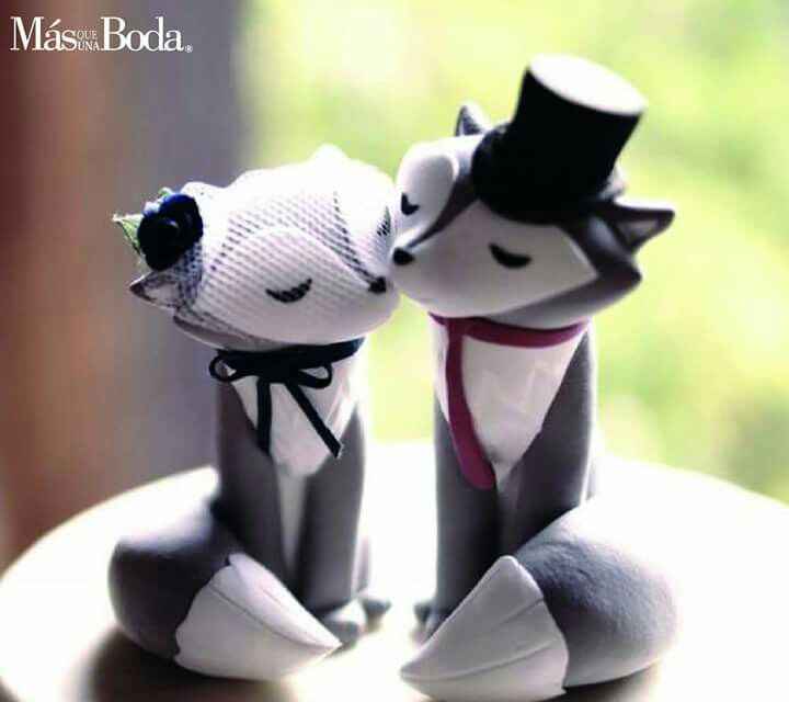  Wedding Cake Toppers mascotas - 8