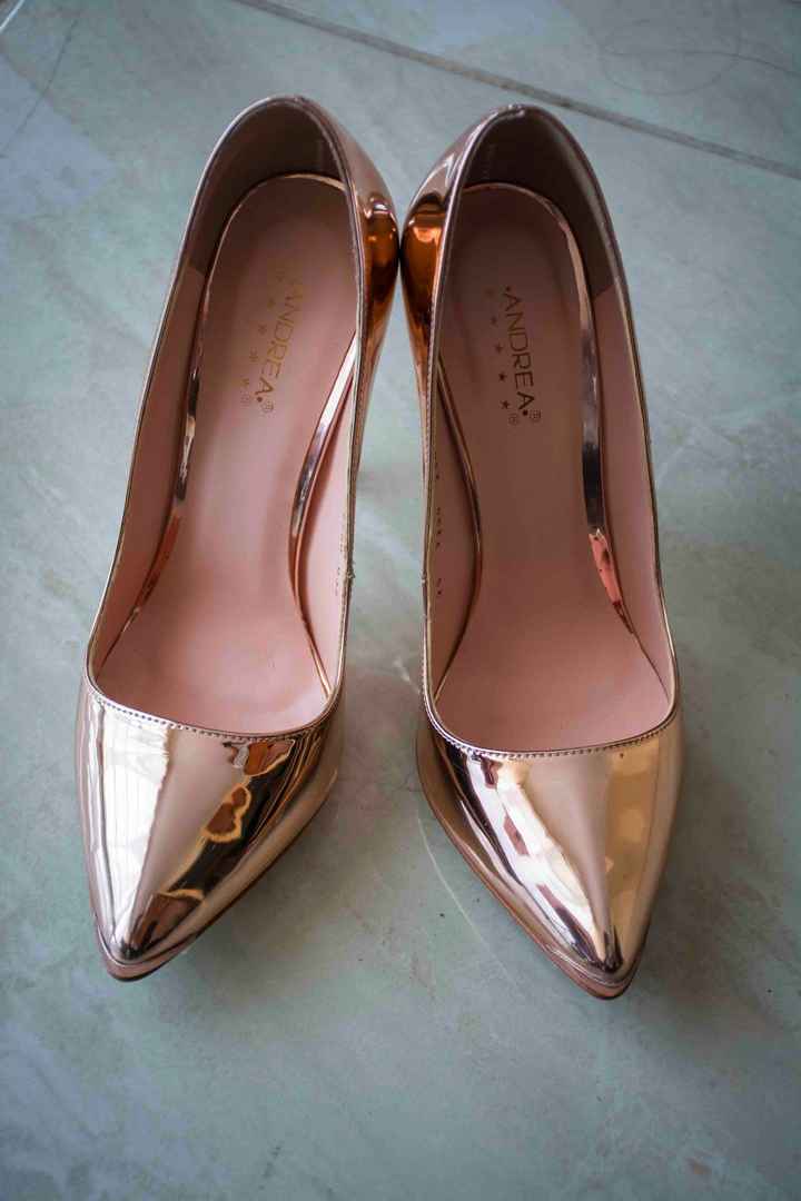 Zapatos oro rosa