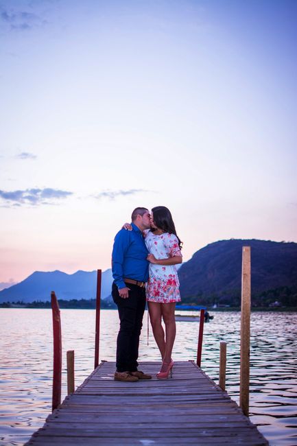 En el Save the Date beso 8