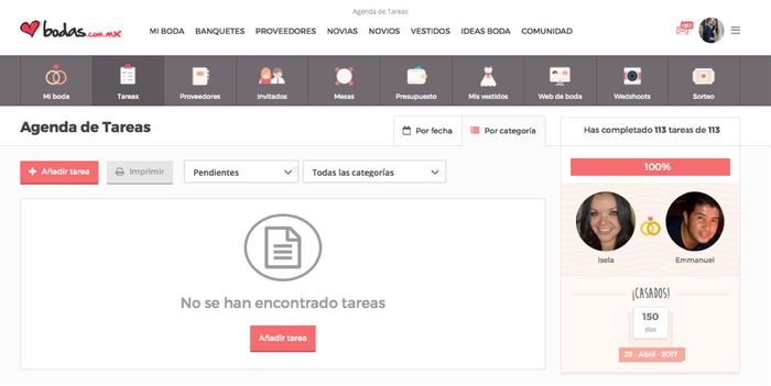 Agenda de tareas.