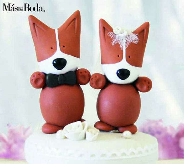  Wedding Cake Toppers mascotas - 10