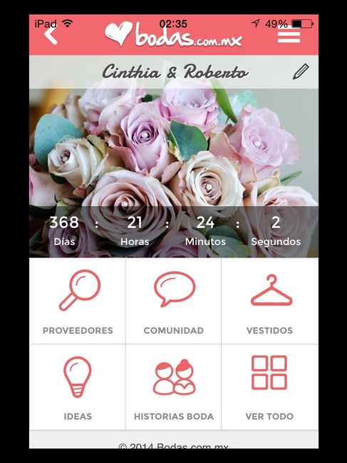 Cuantos dias les falta para su boda :D - 1