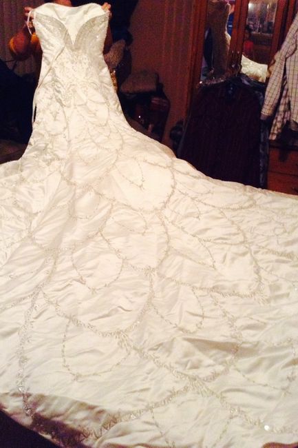 Mega cola de mi hermosiissiimoooo vestido 😃😘😍 - 1