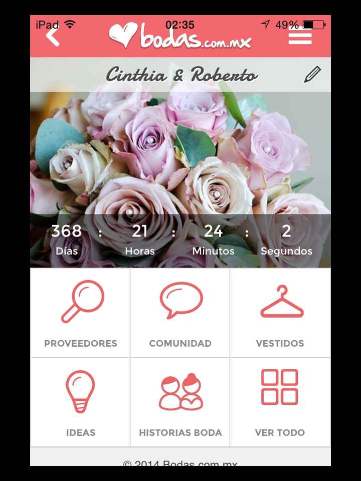 Cuantos dias les falta para su boda :D - 1