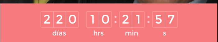 ¿Cuánto falta para que se casen? - 1