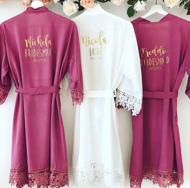 "Bridesmaid bathrobe" - 2