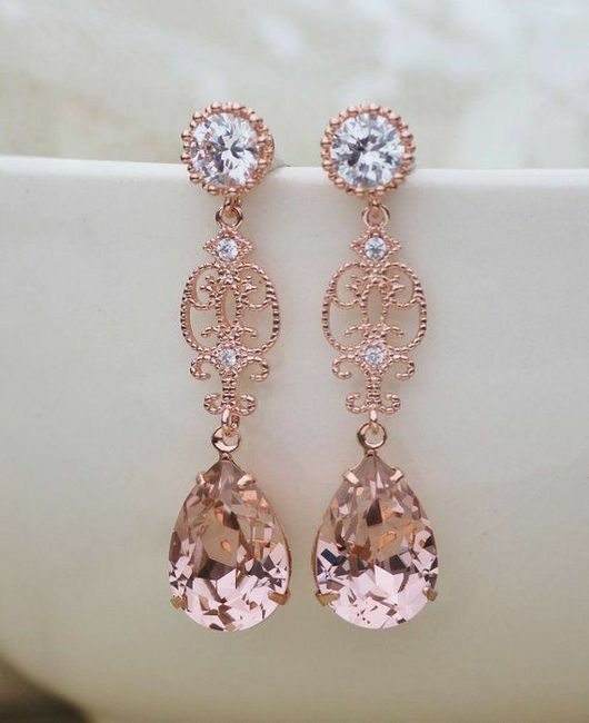 "Aretes Baby Pink" 2