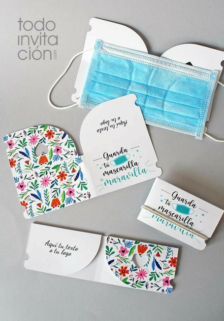 "Porta Mascarilla para los Invitados" - 4