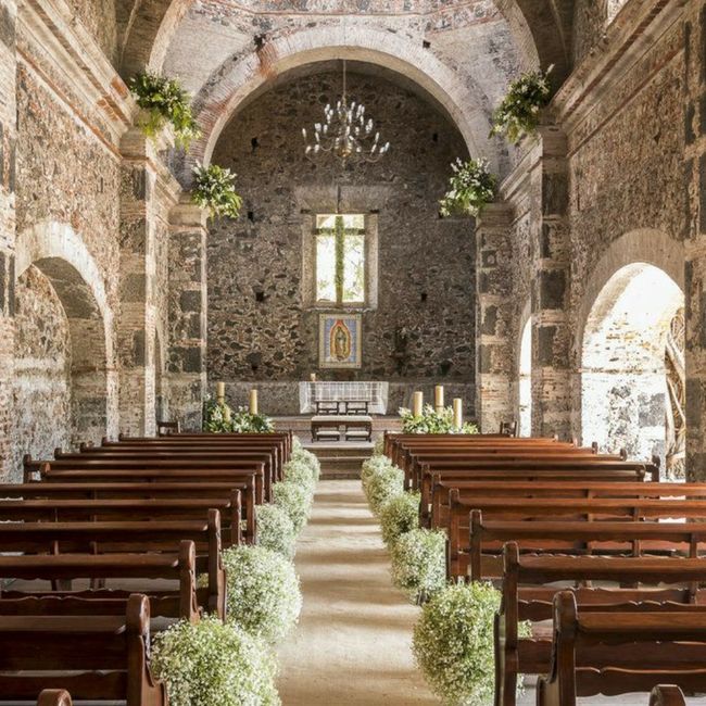 "Iglesias Con Flores Blancas" 4