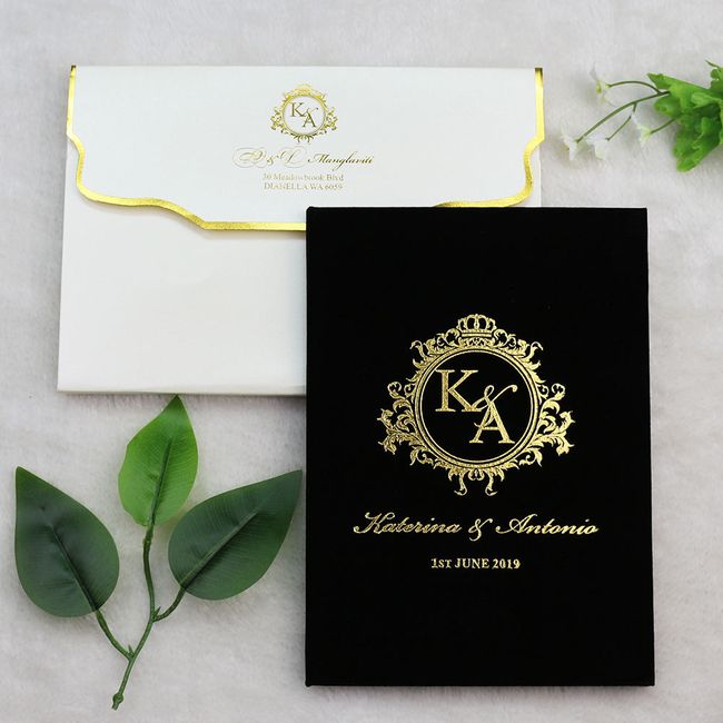 "Invitaciones en Tonos Negros" 3