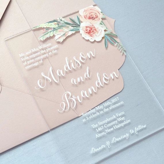 "Invitaciones en Acrílico" 2