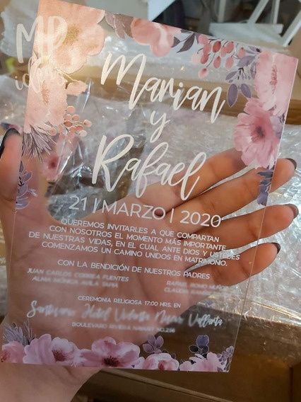 "Invitaciones en Acrílico" 4
