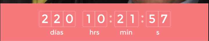 ¿Cuánto falta para que se casen? - 1