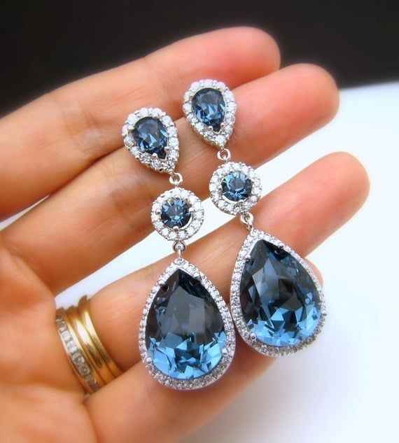 "Pendientes azules" - 4