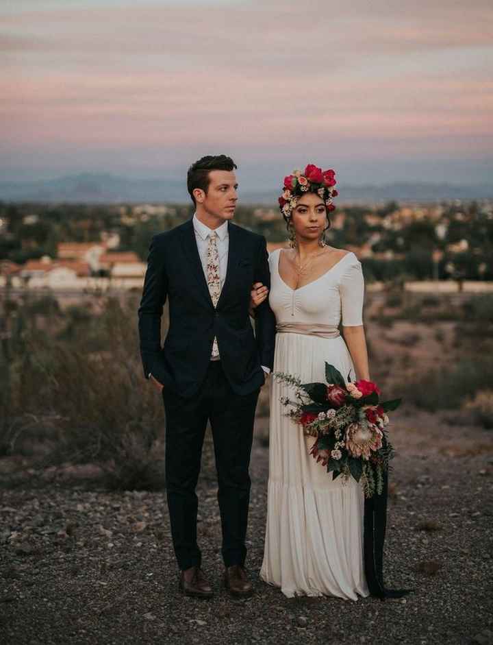 "Novios al Estilo kahlo" - 2