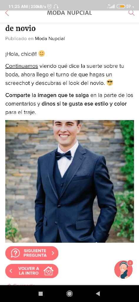 Haz screenshot y descubre el look de novio - 1