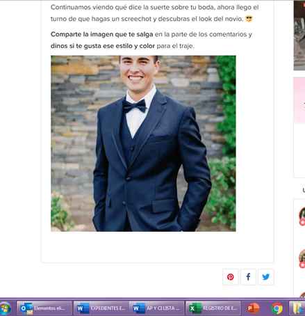 Haz screenshot y descubre el look de novio - 1