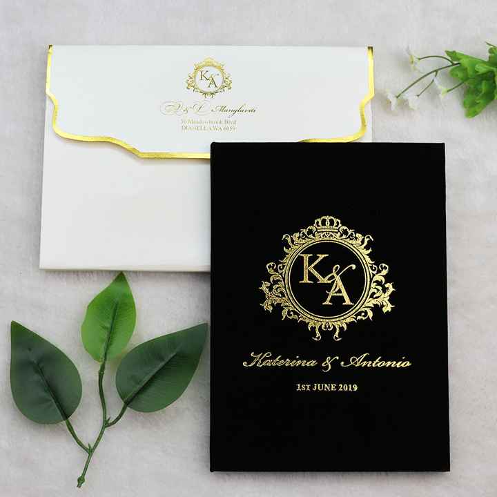 "Invitaciones en Tonos Negros" - 2