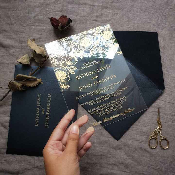 "Invitaciones en Tonos Negros" - 4