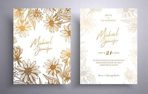 "Invitaciones en Tonos Dorados" - 3