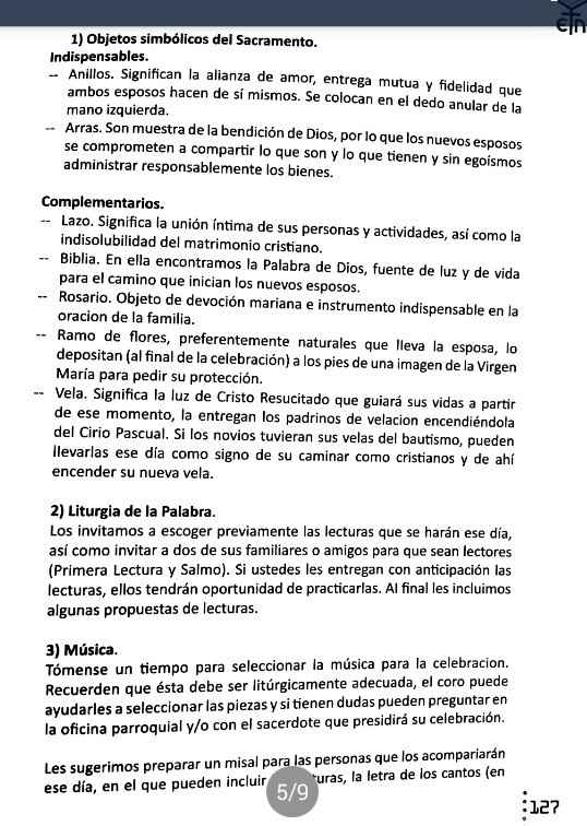 Guía para la celebración del sacramento del matrimonio católico y sugerencias de lecturas - 3