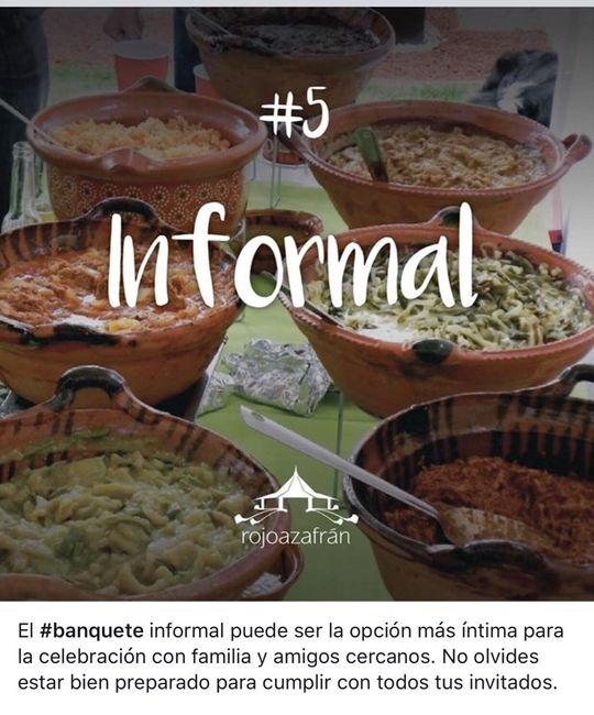 6 tipos de banquete para una boda - 6