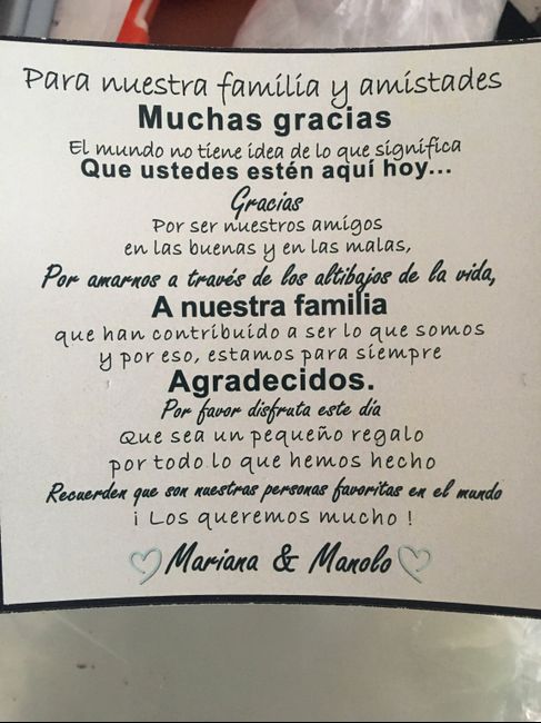 Nuestros agradecimientos para todos los invitados - 1