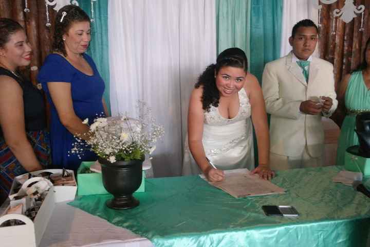 Yo firmando