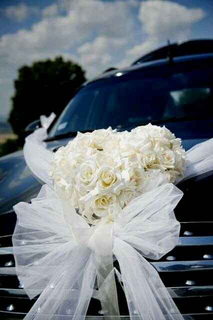 Ideas para adornar el carro de boda - 5
