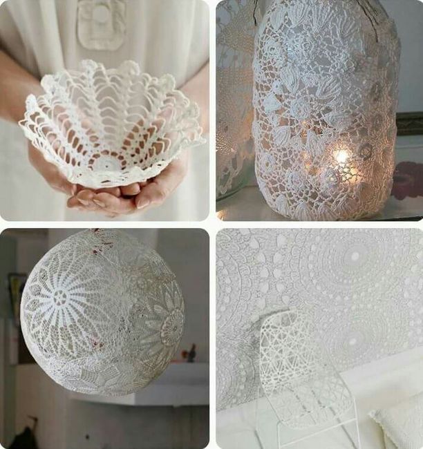 Decoración con globos y encaje - 3