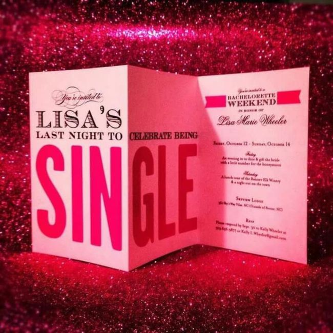 Invitaciones para despedida de soltera - 2