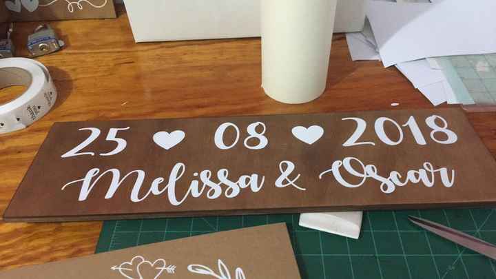 Letrero Save the Date