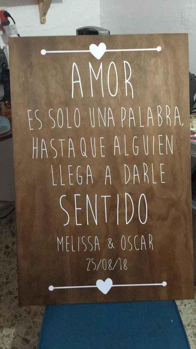 Letrero de Bienvenida 