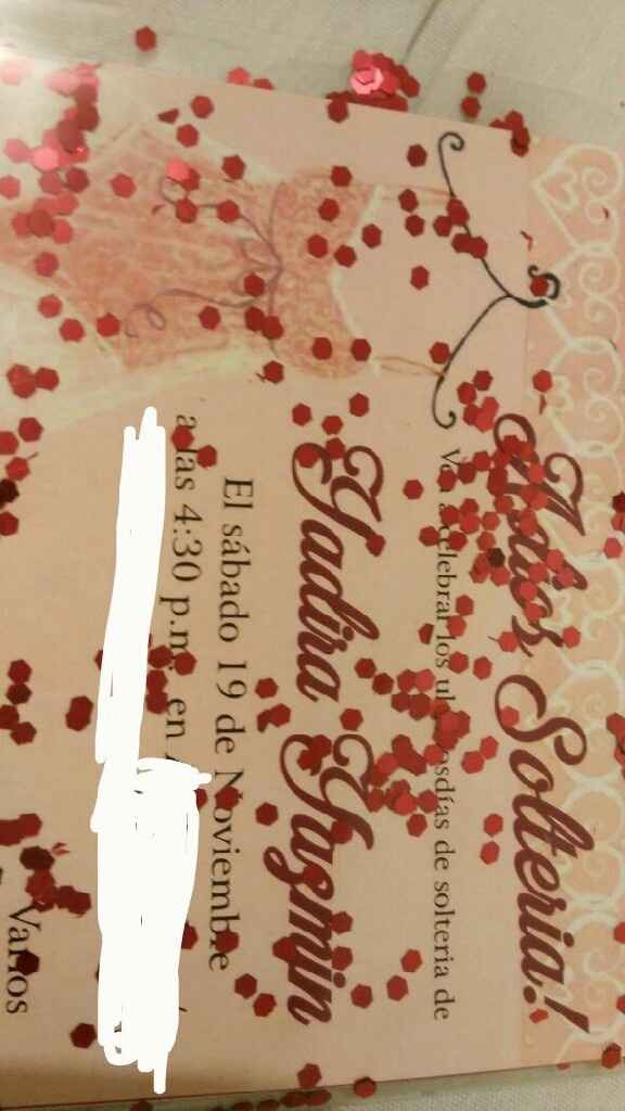 Mis invitaciones de despedida de soltera... - 3