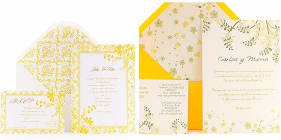 En las invitaciones 