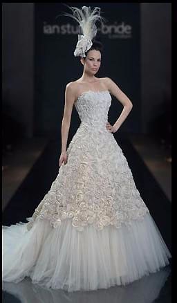 Vestidos de novia con flores naturales 5