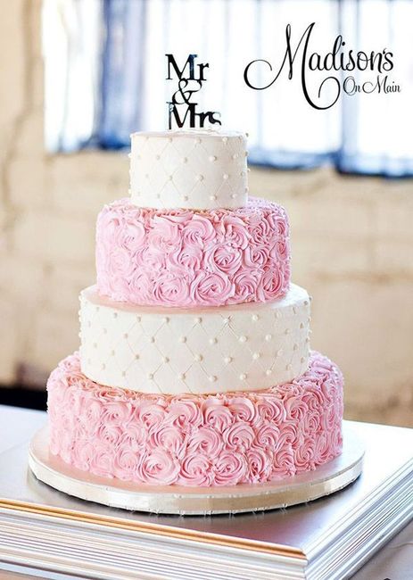 pink wedding cake 5