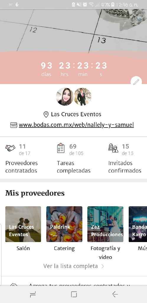 Mi marcador en el primer día del año 2019⏳👰🏻🤵🏻 - 1