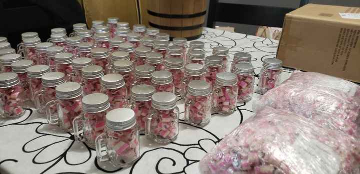 a 3 dias de la boda... recuerditos listos ✔✔ - 3