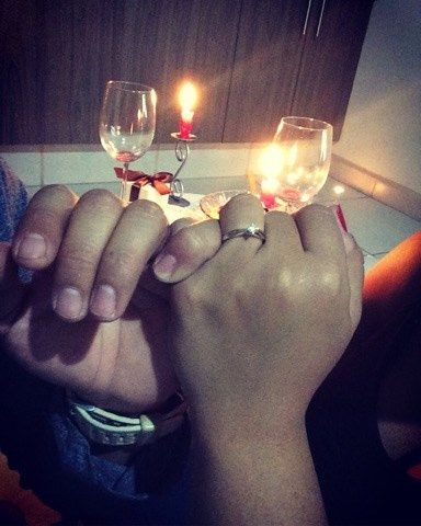 el dia que me lo entrego!! fue en nuestro cumple mes numero 29!!