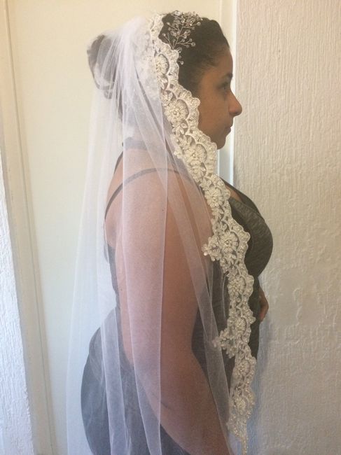 y con ustedes.... mi velo y tocado!!! - 3