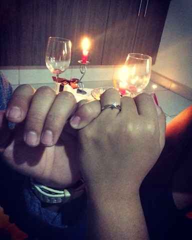 el dia que me lo entrego!! fue en nuestro cumple mes numero 29!!