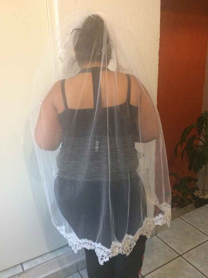 y con ustedes.... mi velo y tocado!!! - 2