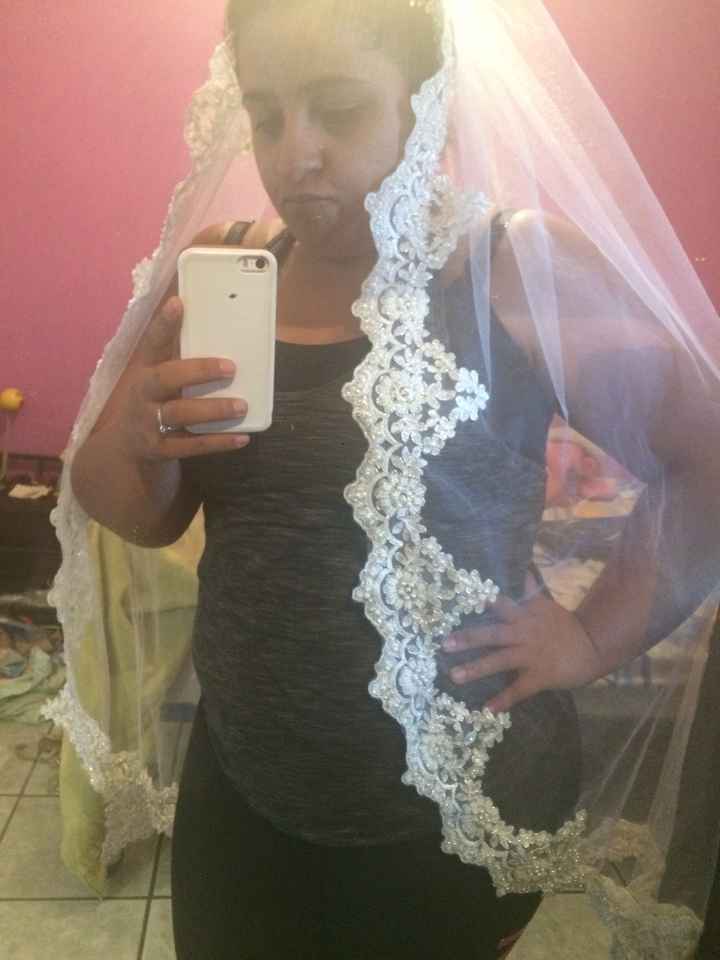y con ustedes.... mi velo y tocado!!! - 4