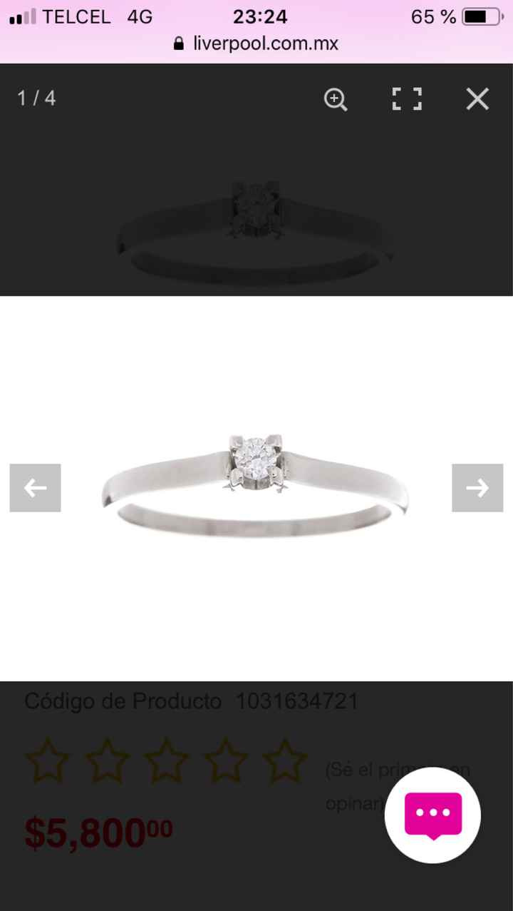 Si hubieras podido elegir el anillo de compromiso.. - 1