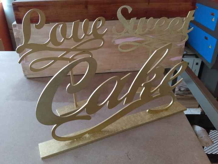 Letreros para barra de postres