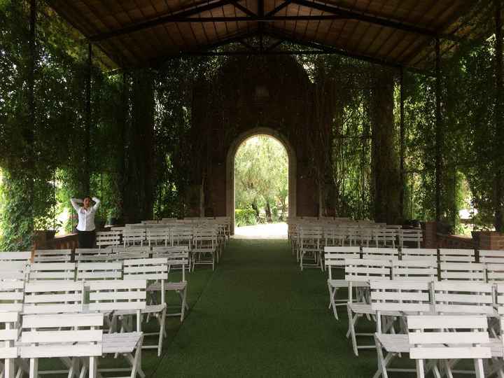 La capilla viendola desde el altar!!!